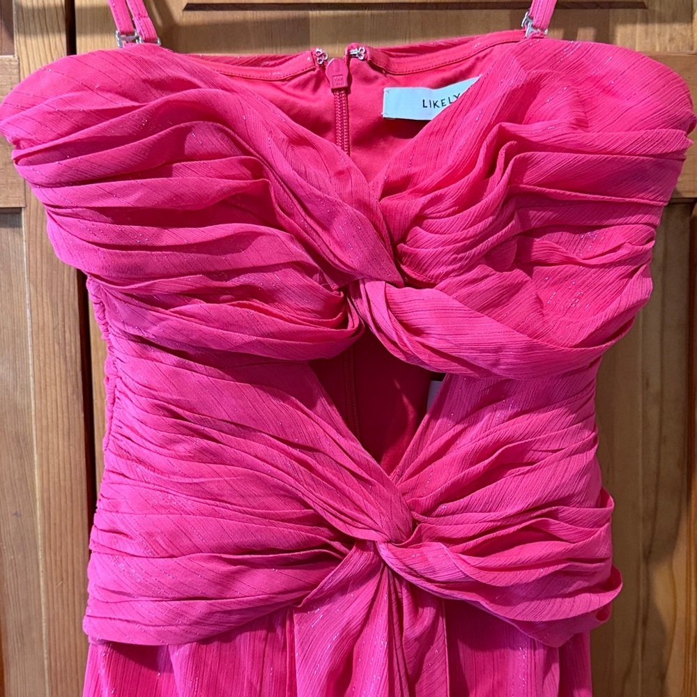 NWT Likely Clea Gown Raspberry Pink - Picture 3 of 8